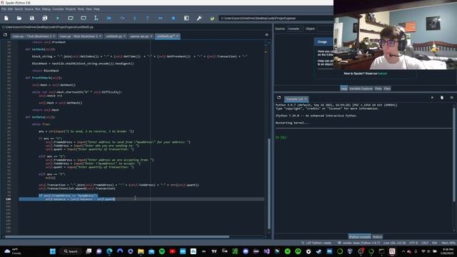 Make a BlockChain Shell With Me In Python! PY tutorials 1 смотреть онлайн
