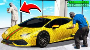 УГНАЛ ВСЕ ЗОЛОТЫЕ МАШИНЫ ШЕЙХА ИЗ ДУБАЯ! ЗОЛОТАЯ ЛАМБОРГИНИ ХУРАКАН ГУЧЧИ!  ГТА 5 МОДЫ МУРКА