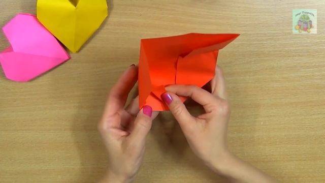 ОБЪЁМНОЕ СЕРДЦЕ ОРИГАМИ С СЮРПРИЗОМ. 3D СЕРДЦЕ ИЗ БУМАГИ ЗА 5 МИНУТ (DIY, Handmade). смотреть онлайн