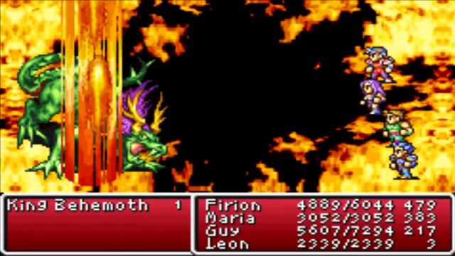 Final Fantasy 2 Dawn of Souls (GBA) Boss #18 King Behemoth смотреть онлайн