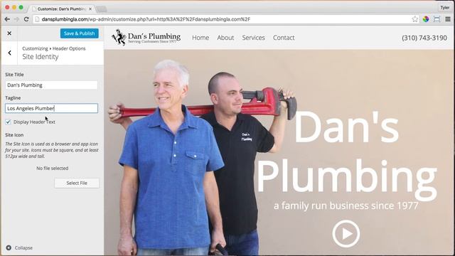 19 - Change Site Title & Tagline on WordPress смотреть онлайн