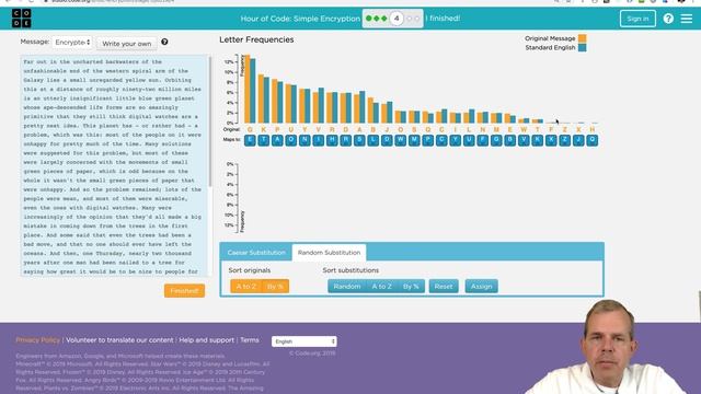 Cracking Caesar Shift Cryptography смотреть онлайн