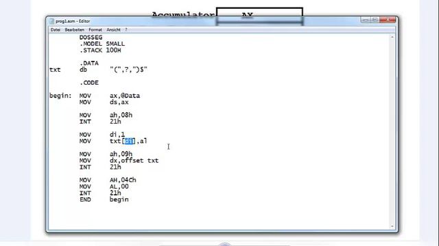 Turbo Assembler 12 - Register SI und DI смотреть онлайн