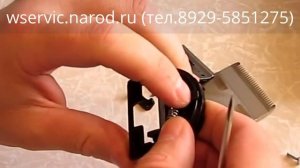 Замена планкодержателя ножа машинки для стрижки волос MOSER 1871 ChromStyle