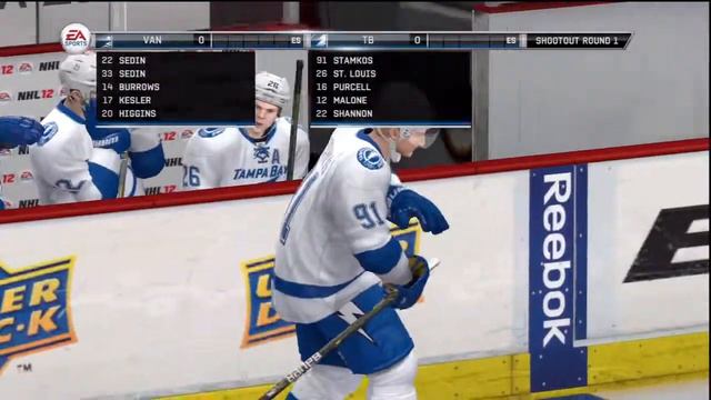 NHL 12 - Online Shootout - Vancouver Canucks vs. Tampa Bay Lightning (HD) смотреть онлайн
