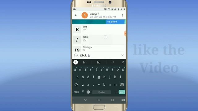 Telegram Bold, Italic, text tricks ? how to write bold italic text on telegram in hIndi смотреть онлайн