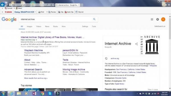 Downloading from the Internet Archive