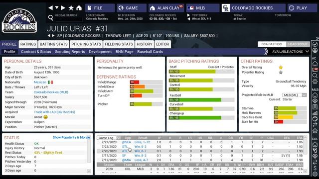 Out of the Park Baseball (OOTP) 16: Colorado Rockies - A Season of Progress [EP14] смотреть онлайн