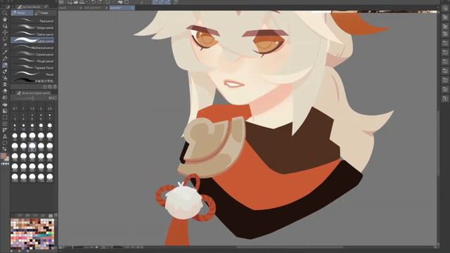 kofi commission || " kazuha eating a donut please ! " || speed paint смотреть онлайн