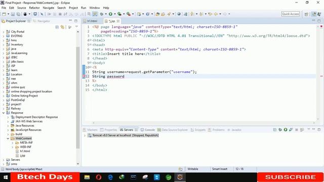 Difference Between Post and Get Method in JSP(Java Server Pages) смотреть онлайн