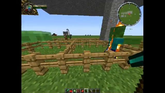 Zombie Mod на Minecraft 1.7.10 зомби мод смотреть онлайн