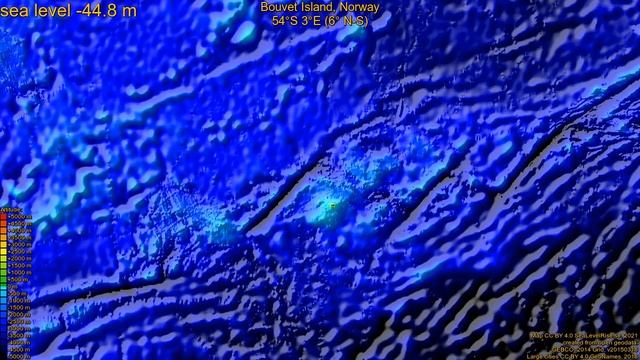 Bouvet Island, Norway, (z+c) sea level rise -135 - 65 m смотреть онлайн