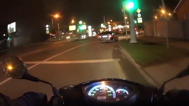 Yamaha Jog SA36j. Едем на работу. смотреть онлайн