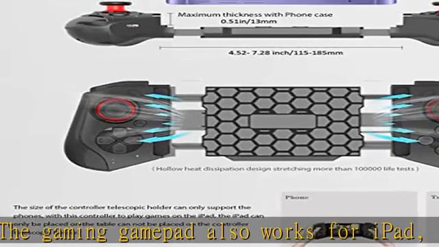 Joso Mobile Game Controller for iPhone, Android, PC, Phone Controller Joystick for iPhone 14 13 12 смотреть онлайн