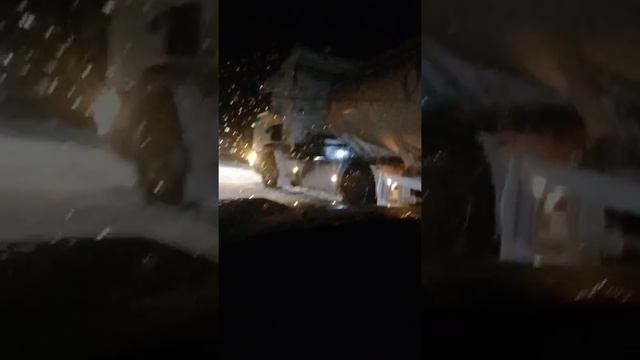 Магарас, Горный район. Гололед, снег. смотреть онлайн