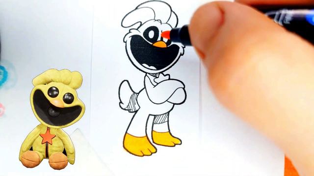 Поппи Плейтайм 🎨РИСУЕМ Кошмарный КЭТНЭП и Улыбающиеся Твари ► Стикеры своими руками,  Poppy Playtim