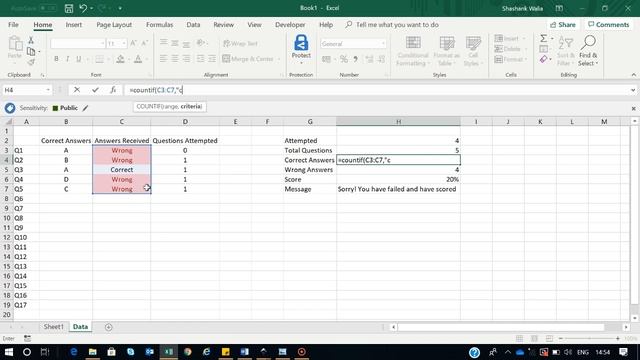 Learn to create Excel Based MCQ quiz sheet: Using VBA Codes & Excel Functions смотреть онлайн