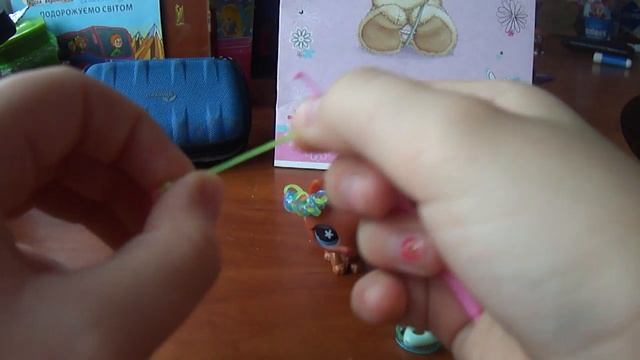 Мастерклас как сделать розочку и бантик для лпс из резинок. смотреть онлайн