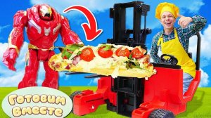 Голодный Железный Человек! Готовим вместе с Фёдором Завтрак Супергероя! Видео рецепт быстро и вкусно