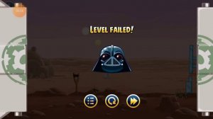 angry birds star wars level failed Darth Vader laughing