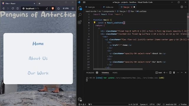 Build a React and TailwindCSS Project With App Routing (for beginners!) | Part 2 смотреть онлайн