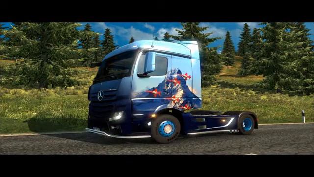Euro Truck Simulator 2 Swiss Paint Jobs Pack смотреть онлайн