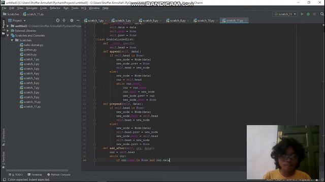 membuat program double linked list menggunakan bahasa python смотреть онлайн