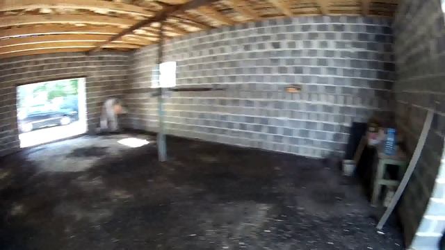 Гараж + склад из шлакоблока, как строим ютуб! смотреть онлайн
