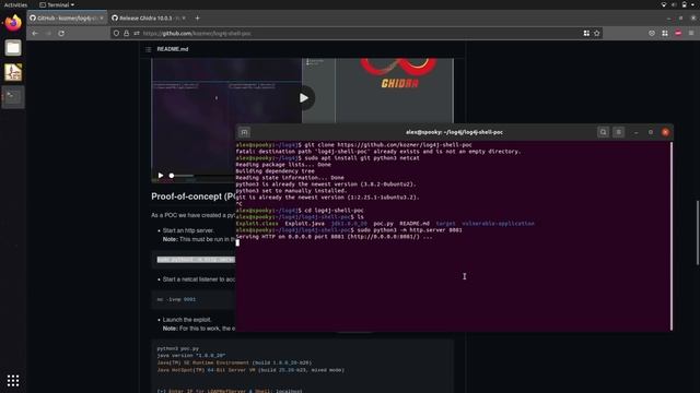 How Hackers Exploit Log4J to Get a Reverse Shell (Ghidra Log4Shell Demo) | HakByte смотреть онлайн
