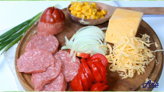 ★ОРГАЗМ ВКУСА!★ ДОМАШНЯЯ ПИЦЦА С КОЛБАСОЙ И СЫРОМ ★ смотреть онлайн