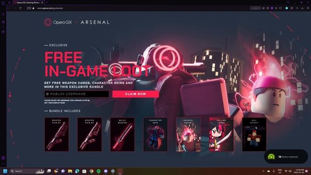 ARSENAL X OPERA GX INFINITE BUNDLES (BROKEN) смотреть онлайн