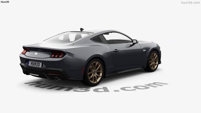 Ford Mustang EcoBoost US-spec 2024 3D model by Hum3D.com