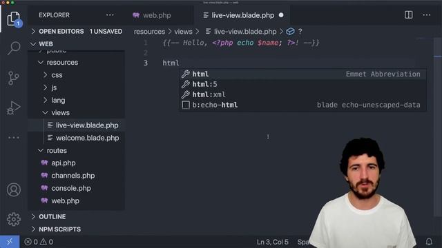 #14 Live: Hands-On Coding Intro to the Laravel Web Framework & Blotter.js смотреть онлайн
