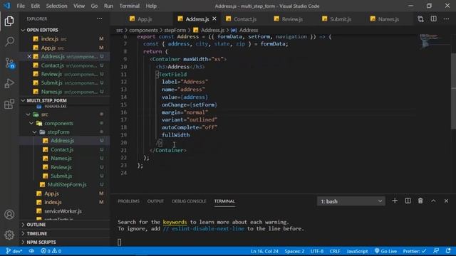 Multi Step Form With React смотреть онлайн