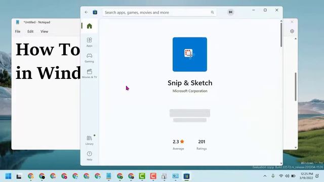 How To install Snip and Sketch in Windows 11/10 смотреть онлайн
