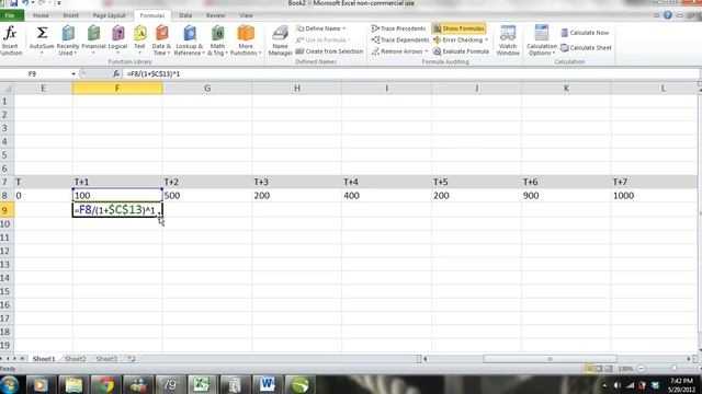 Excel Tips and Tricks: Present Value of Multiple Uneven Cash Flows - Excel Tutorial смотреть онлайн