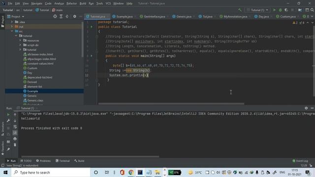 Java Programming Tutorial 55 - String Constructors, Length, Concatenation, Literals (in English) смотреть онлайн