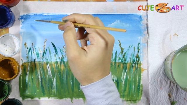 ПОЛЕ МАКОВ Как нарисовать просто смотреть онлайн