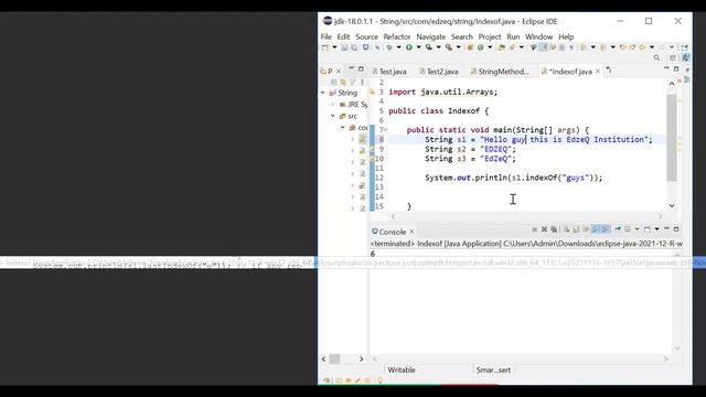 JAVA STRING METHODS PART -4 смотреть онлайн