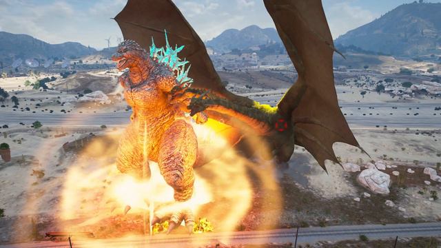 Godzilla Minus One,Godzilla 2024 vs Monster Zero,George Rampage - GTA 5 Mods смотреть онлайн