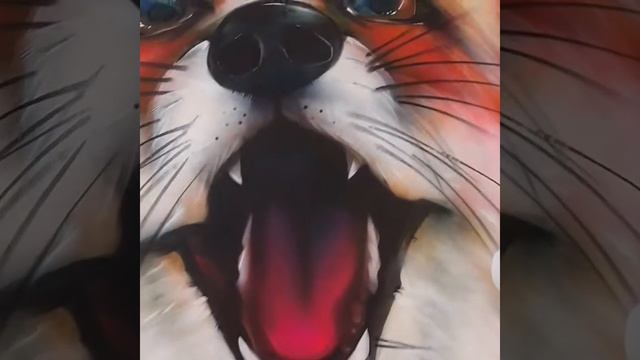 Граффити в комнате. Рисунок в комнате. Graffiti fox. смотреть онлайн