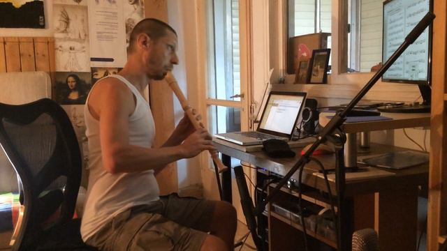 G.P.Telemann - Sonata B flat - Largo, Daniel Rubin - recorder смотреть онлайн