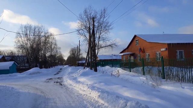 Москва 3629 деревня Новокурьяново, Железногорский проезд и 3-я(третья)Железногорская улица зима ден смотреть онлайн