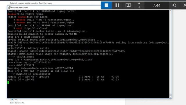 Быстрые контейнеры с Fedora Dockerfiles | Fedora 26 Server смотреть онлайн