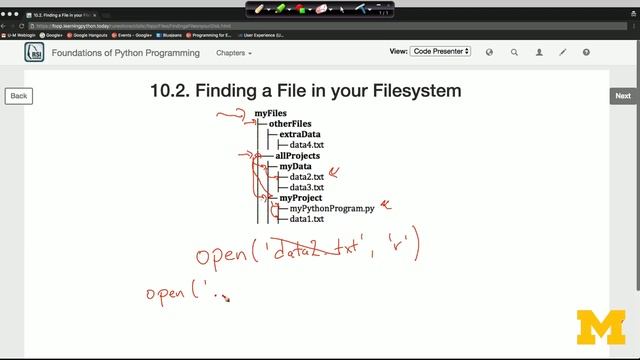 Finding a File in Your File System - Python Functions, Files, and Dictionaries смотреть онлайн