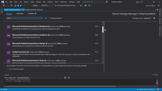 How to Install Entity Framework in Visual Studio - Step-by-Step Tutorial | ASP.NET Projects смотреть онлайн