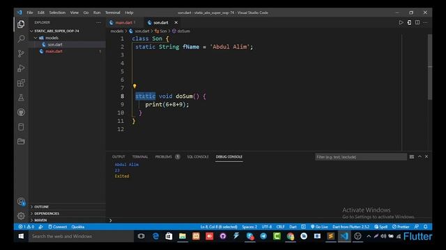 abstract class inheritance super keyword constructor method override | class-18 смотреть онлайн