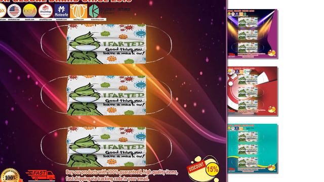 BUY Grinch I farted good thing you have a mask on face mask смотреть онлайн