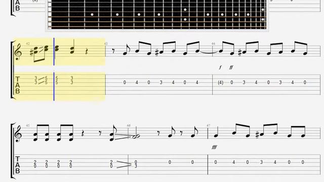 Beatles The   You Can 't Do That GUITAR 1 TABLATURE