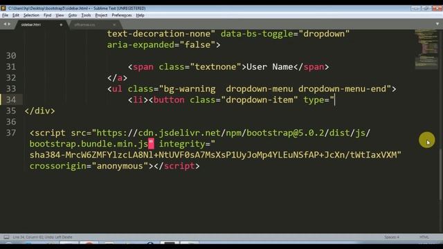 bootstrap 5 offcanvas menu example | offcanvas sidebar menu example | how to create sidebar menu смотреть онлайн
